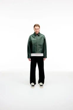 Best AKIMBO X CB CROC LEATHER JACKET Outerwear|Leather