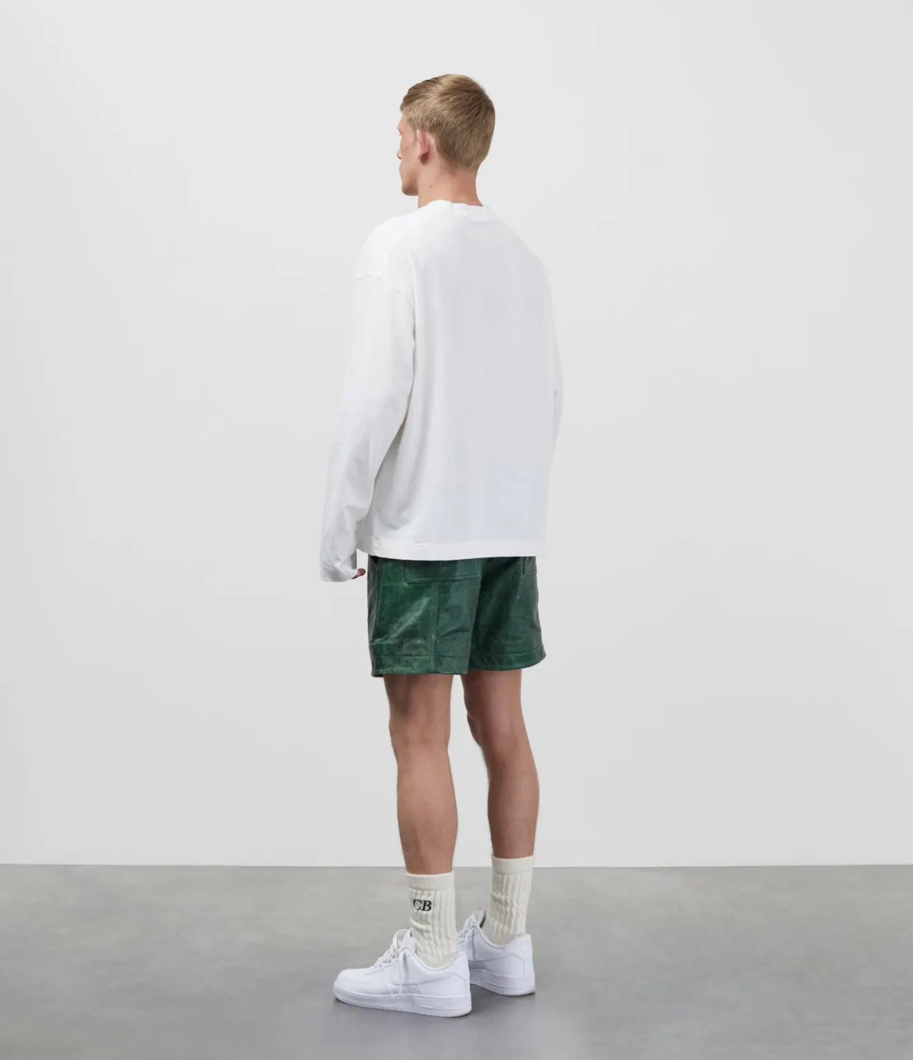CB CRACKED LEATHER SHORTS Shorts
