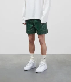 CB CRACKED LEATHER SHORTS Shorts