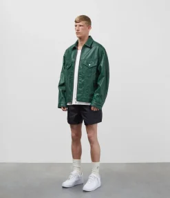 CB CRACKED LEATHER TRUCKER Outerwear|Leather