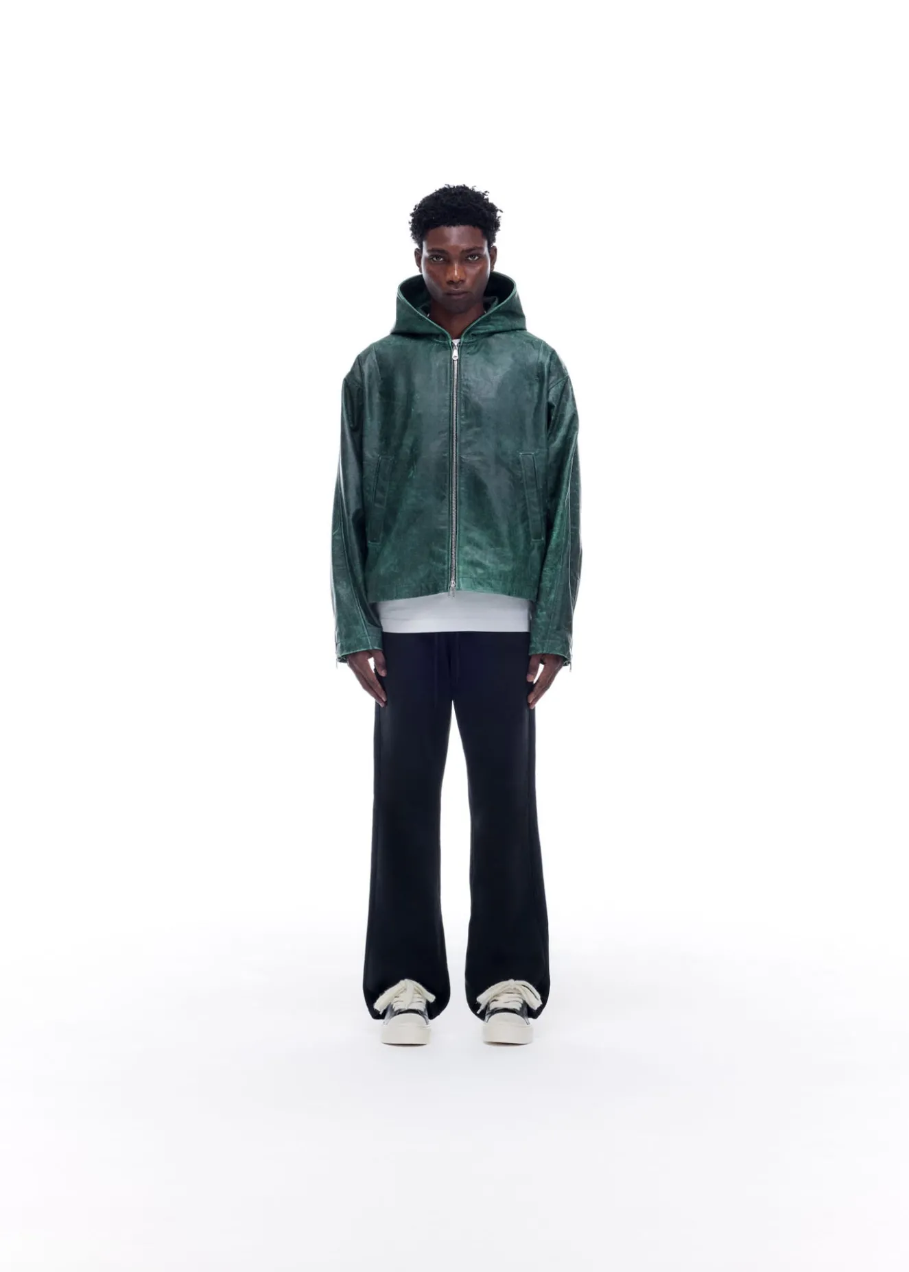 Sale CB HOODED LEATHER JACKET Outerwear|Leather