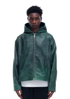 Sale CB HOODED LEATHER JACKET Outerwear|Leather