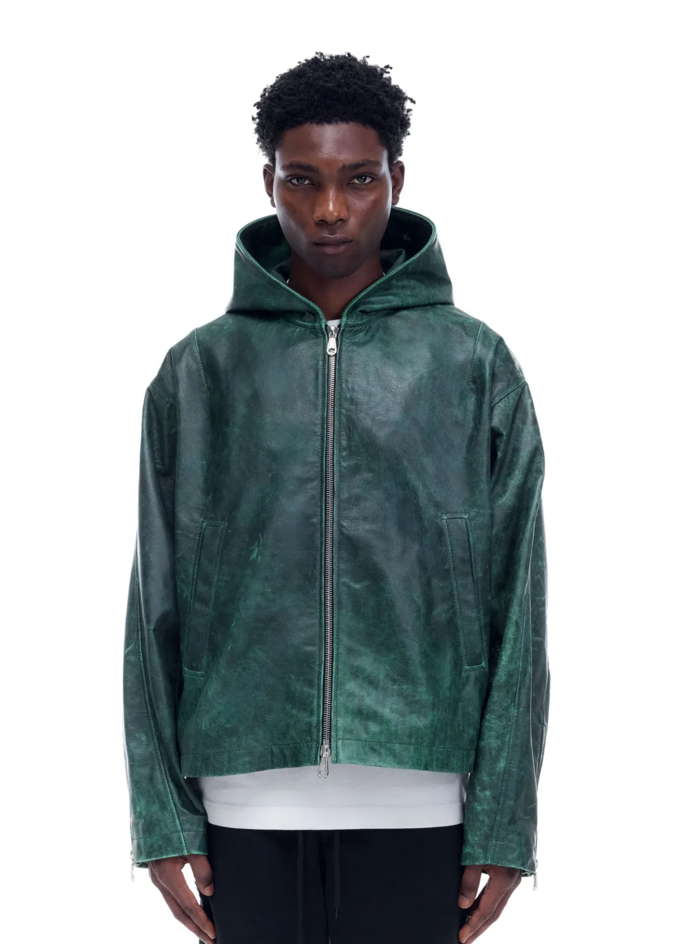 Sale CB HOODED LEATHER JACKET Outerwear|Leather