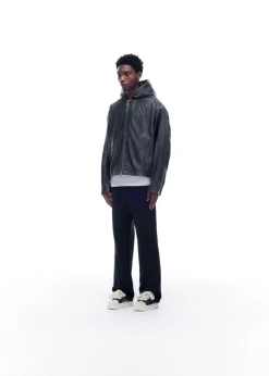 Sale CB HOODED LEATHER JACKET Outerwear|Leather