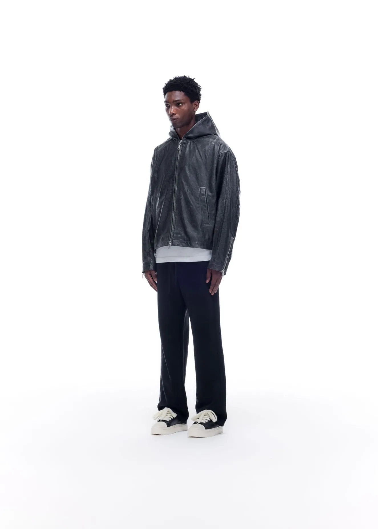 Sale CB HOODED LEATHER JACKET Outerwear|Leather
