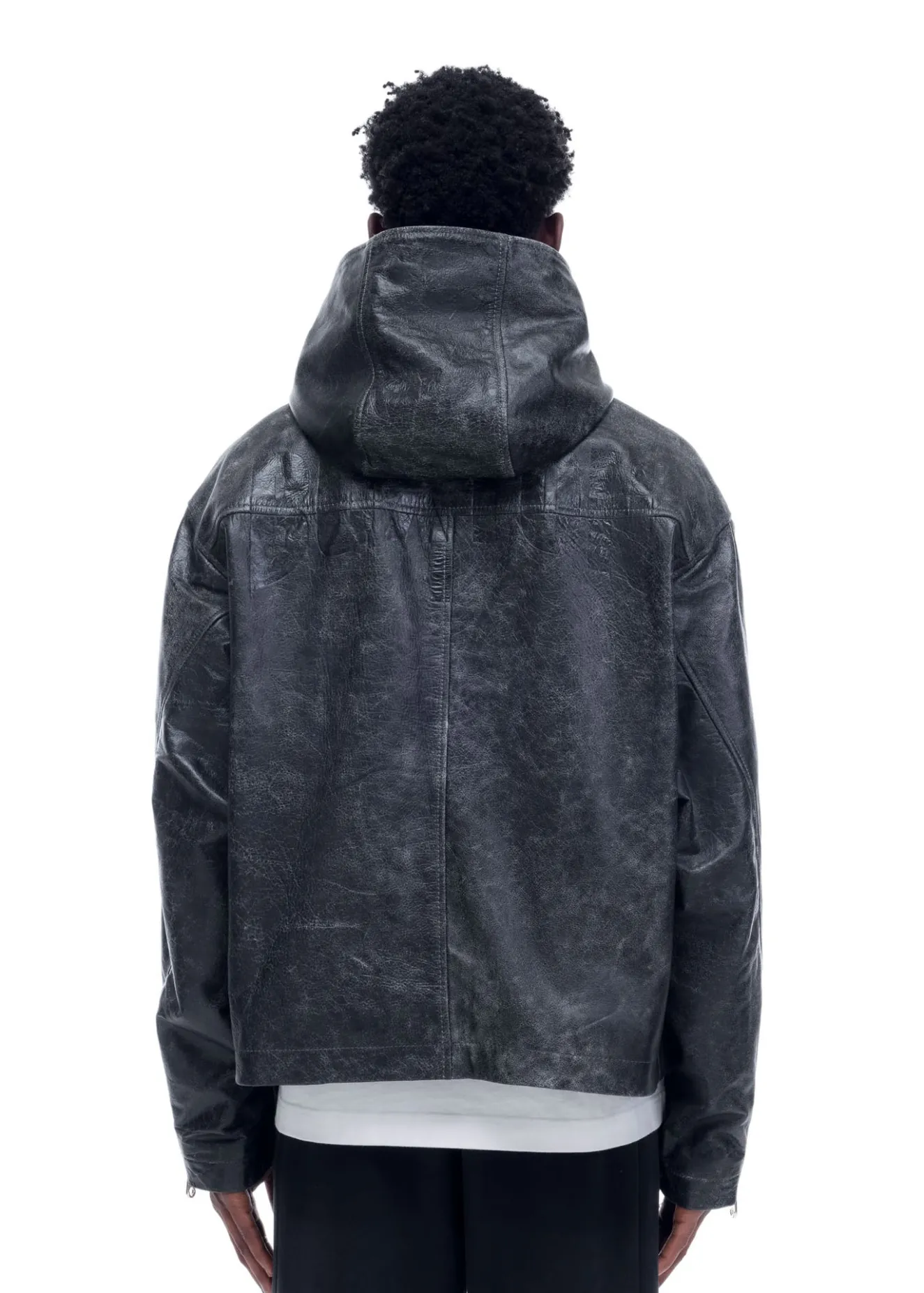 Sale CB HOODED LEATHER JACKET Outerwear|Leather