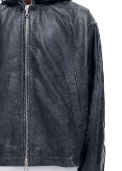 Sale CB HOODED LEATHER JACKET Outerwear|Leather