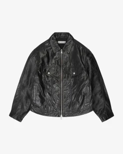 Sale CB LEATHER TRUCKER Outerwear|Leather
