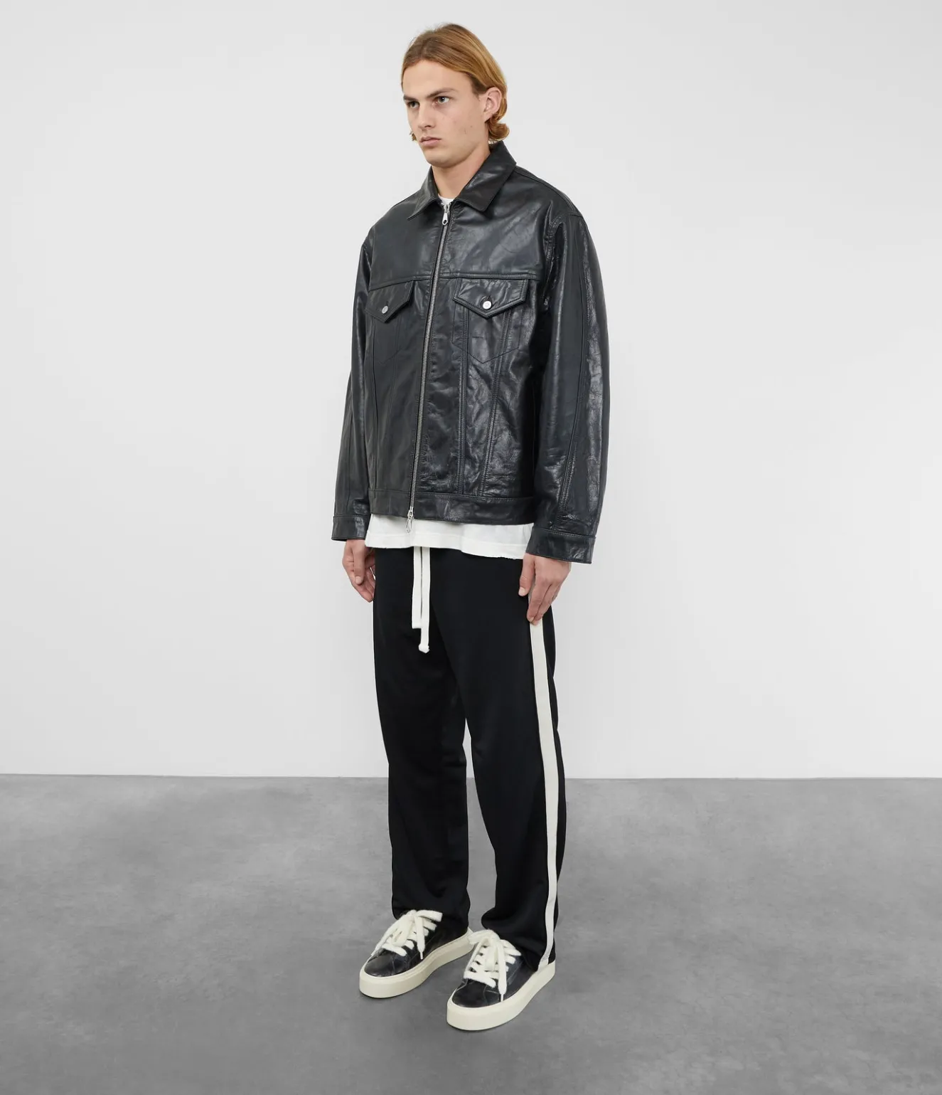 Sale CB LEATHER TRUCKER Outerwear|Leather
