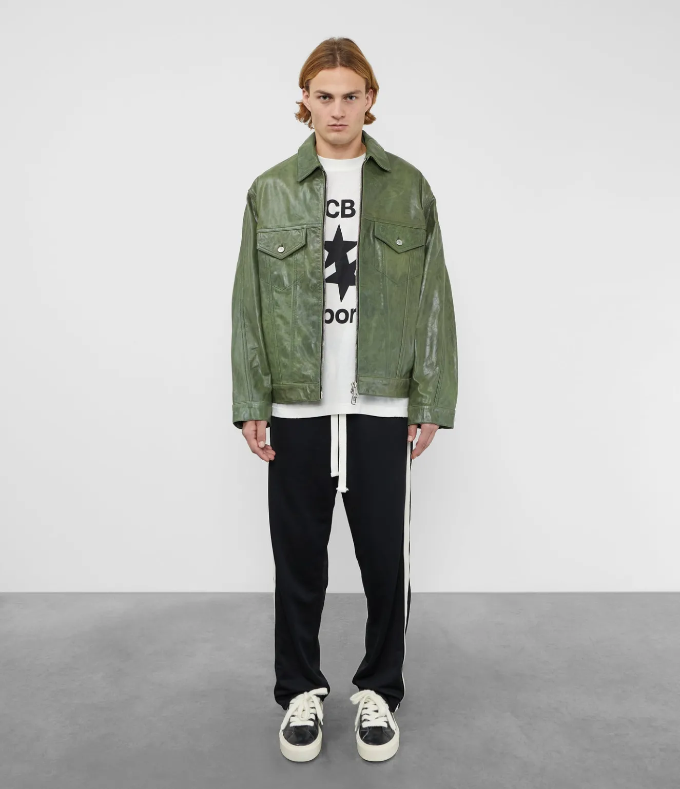 Sale CB LEATHER TRUCKER Outerwear|Leather
