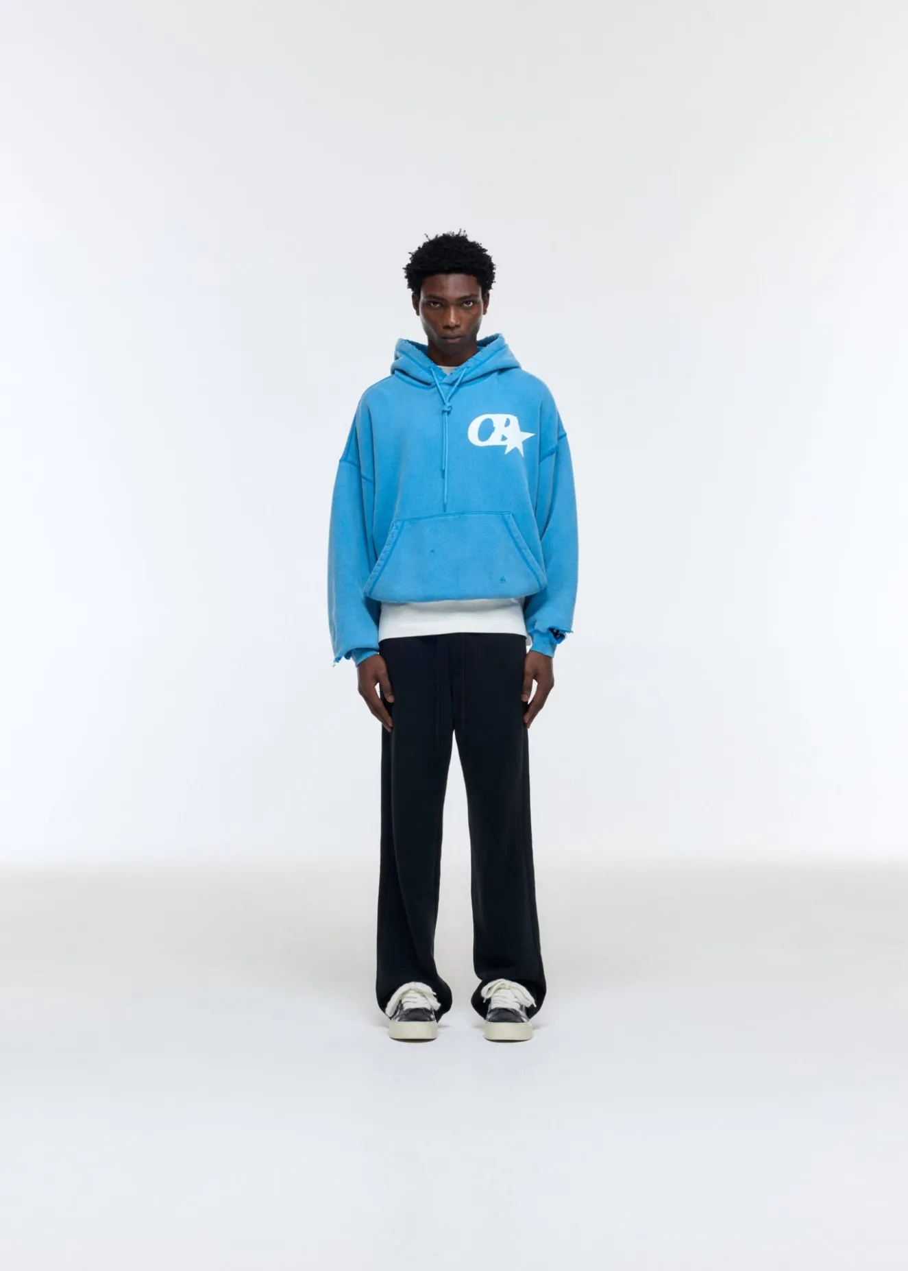 Discount CB STAR DISTRESSED POCKET HOODIE Hoodies