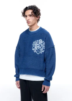 Sale COLLEGIATE CREST KNIT SWEATER Knitwear