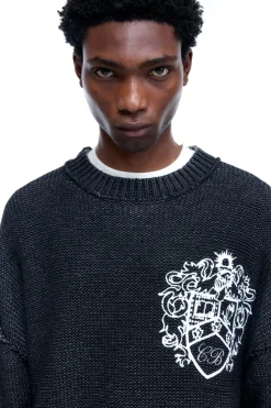 New COLLEGIATE CREST KNIT SWEATER Knitwear