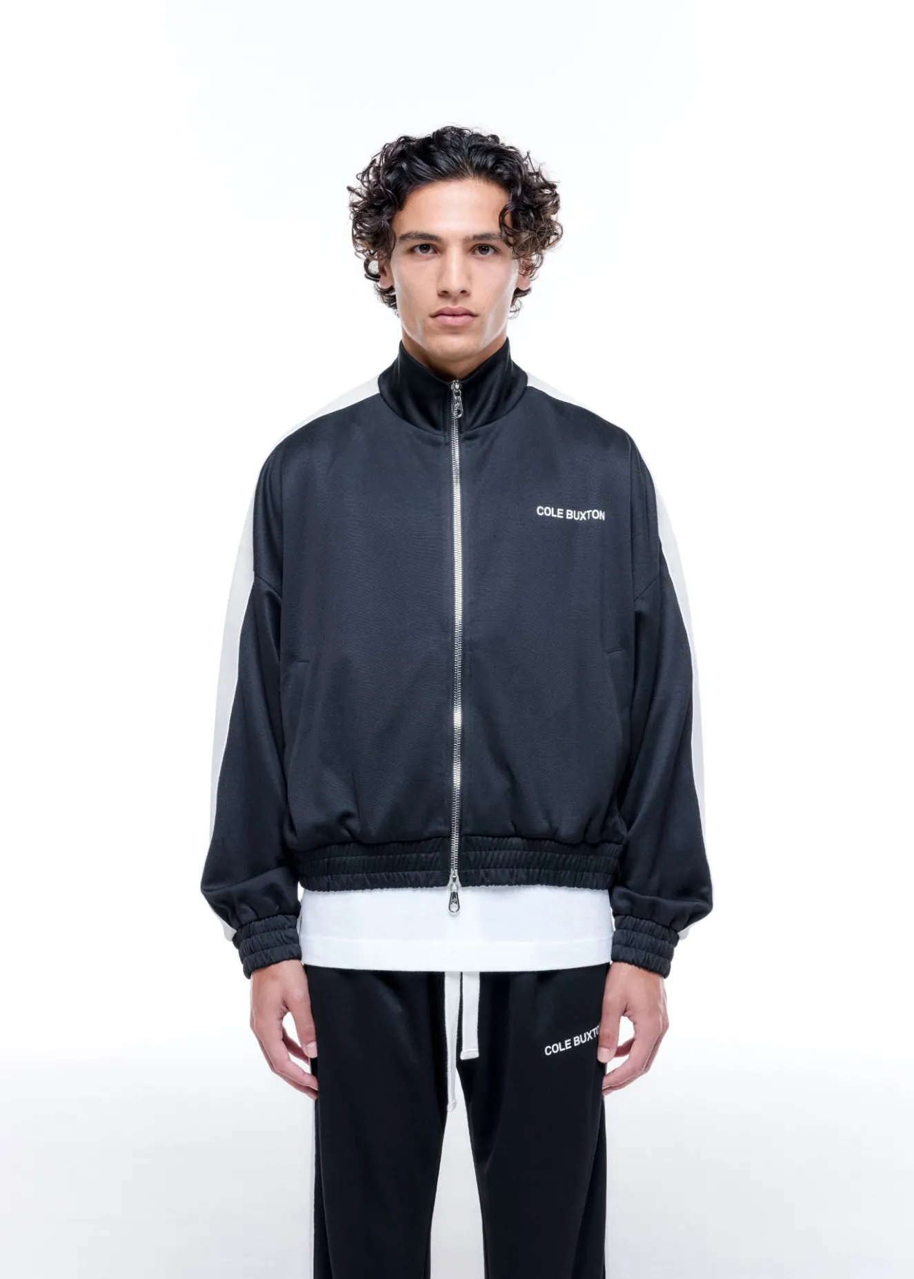 Online CONTRAST TAPE TRACK JACKET Outerwear