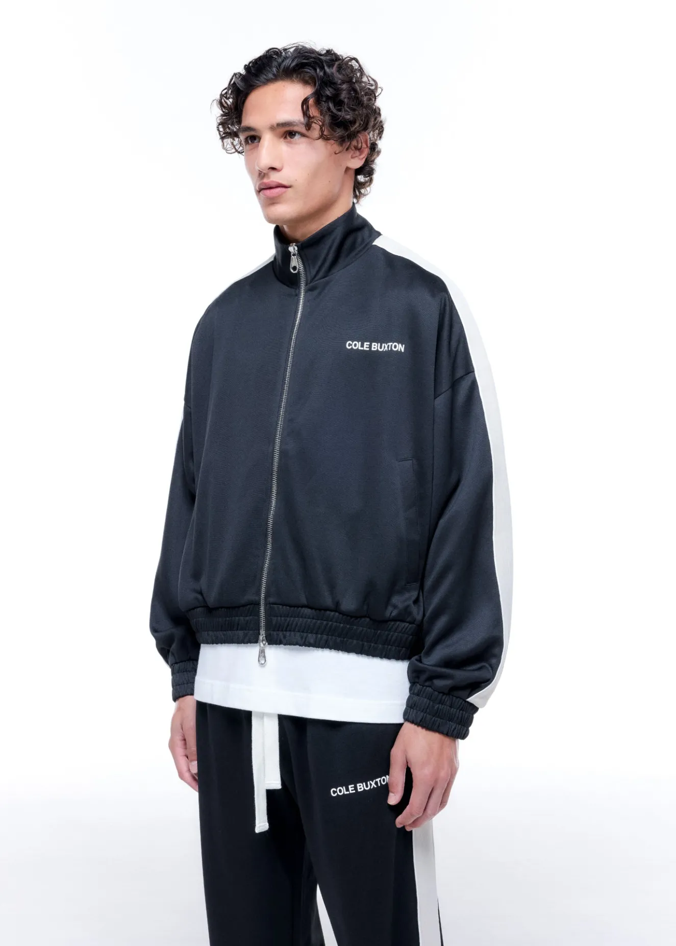Online CONTRAST TAPE TRACK JACKET Outerwear