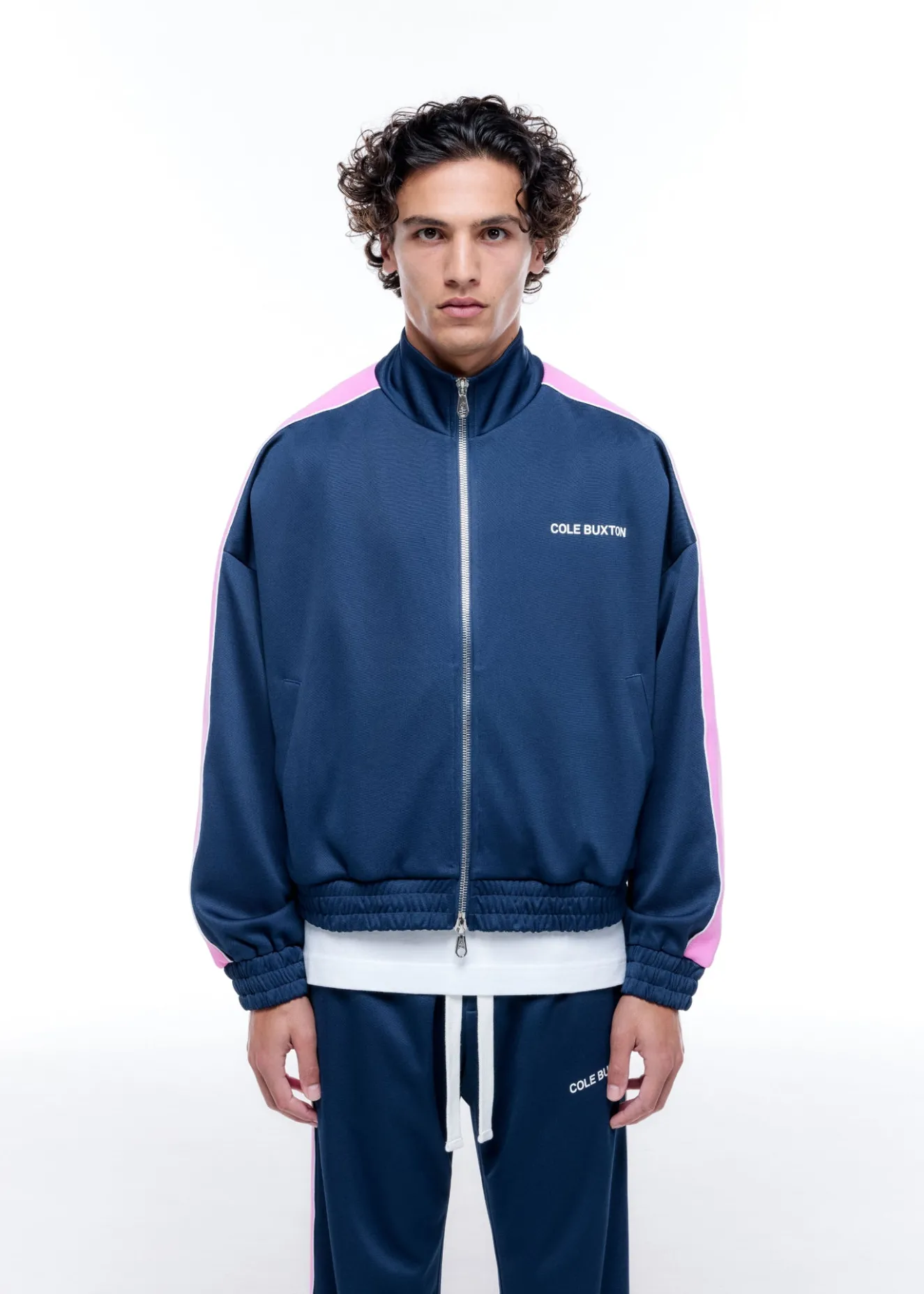 CONTRAST TAPE TRACK JACKET Outerwear