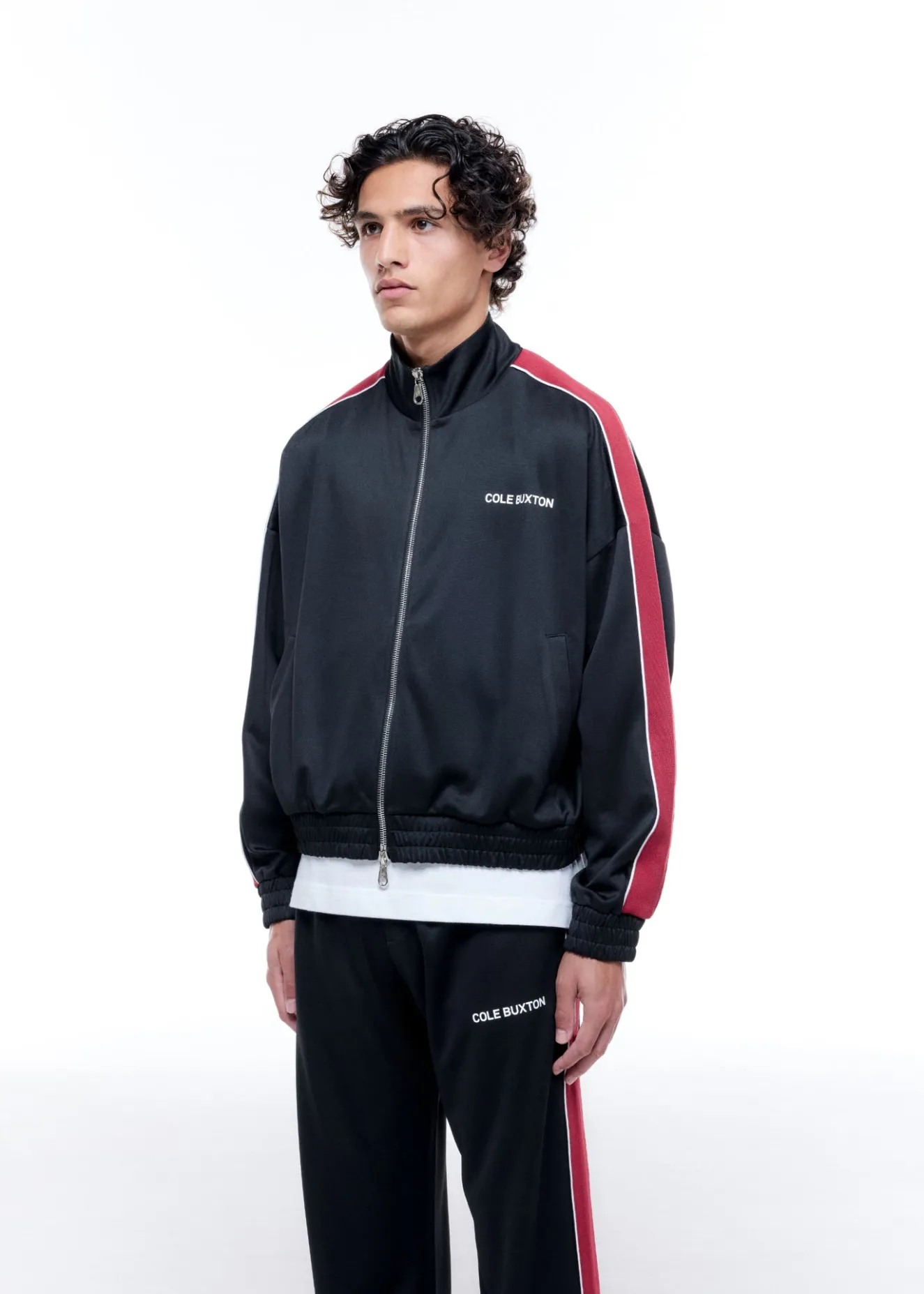 CONTRAST TAPE TRACK JACKET Outerwear
