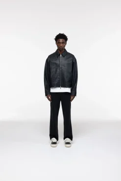 Online CROC LEATHER JACKET Outerwear|Leather