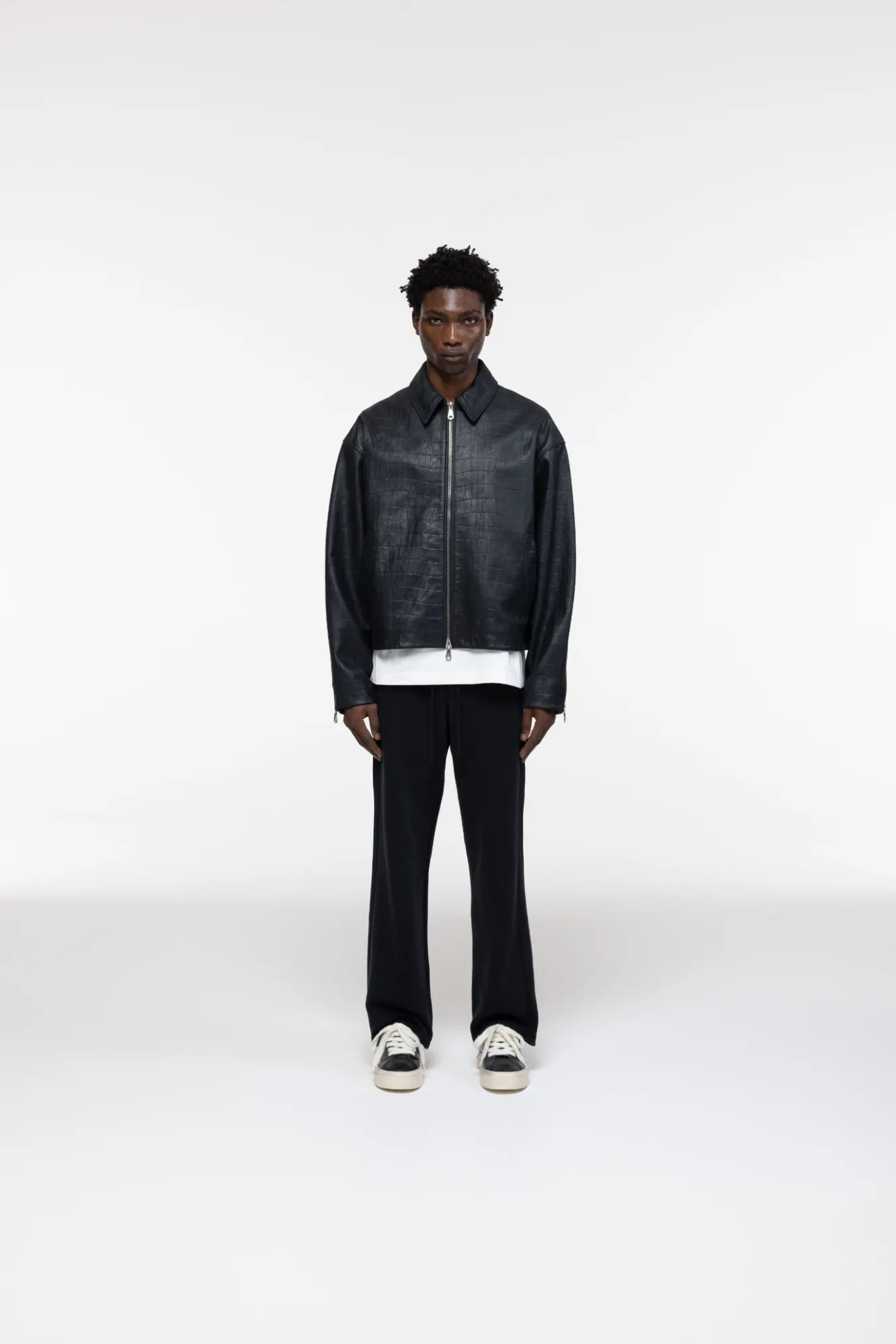Online CROC LEATHER JACKET Outerwear|Leather