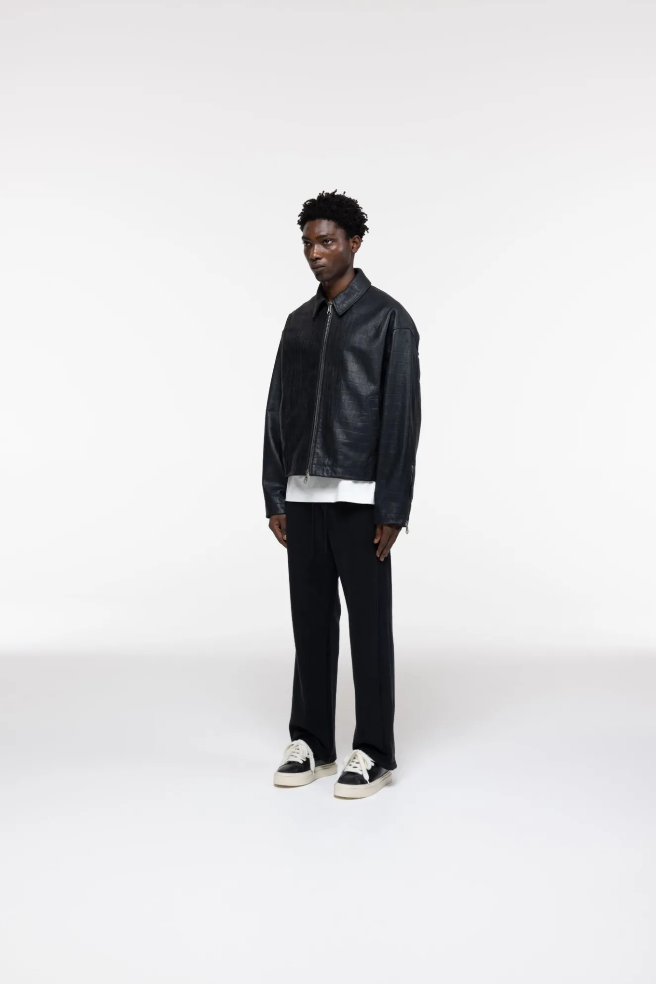 Online CROC LEATHER JACKET Outerwear|Leather
