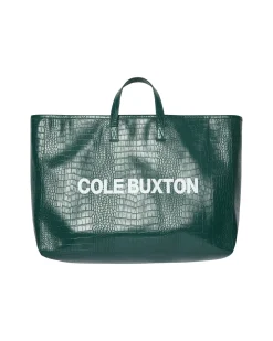 Outlet CROC LEATHER TOTE BAG Accessories|Leather