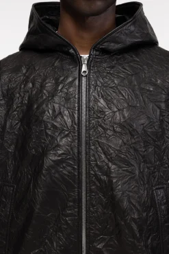 Online CRUNCH ZIPPED LEATHER JACKET Outerwear|Leather