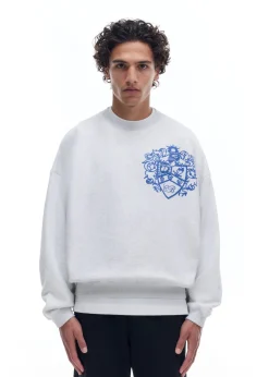 Hot DISTRESSED COLLEGIATE CREST SWEATSHIRT Sweatshirts