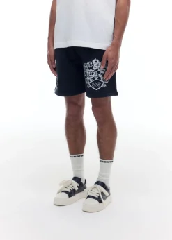 New DISTRESSED COLLEGIATE CREST SHORTS Shorts