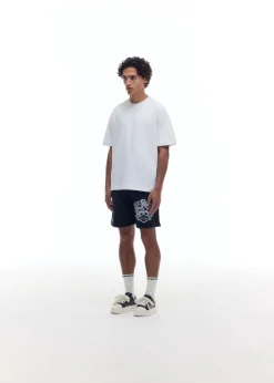 New DISTRESSED COLLEGIATE CREST SHORTS Shorts