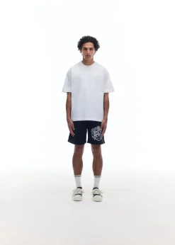 New DISTRESSED COLLEGIATE CREST SHORTS Shorts