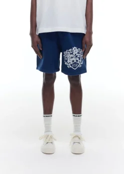 New DISTRESSED COLLEGIATE CREST SHORTS Shorts