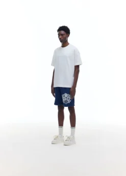 New DISTRESSED COLLEGIATE CREST SHORTS Shorts