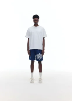 New DISTRESSED COLLEGIATE CREST SHORTS Shorts