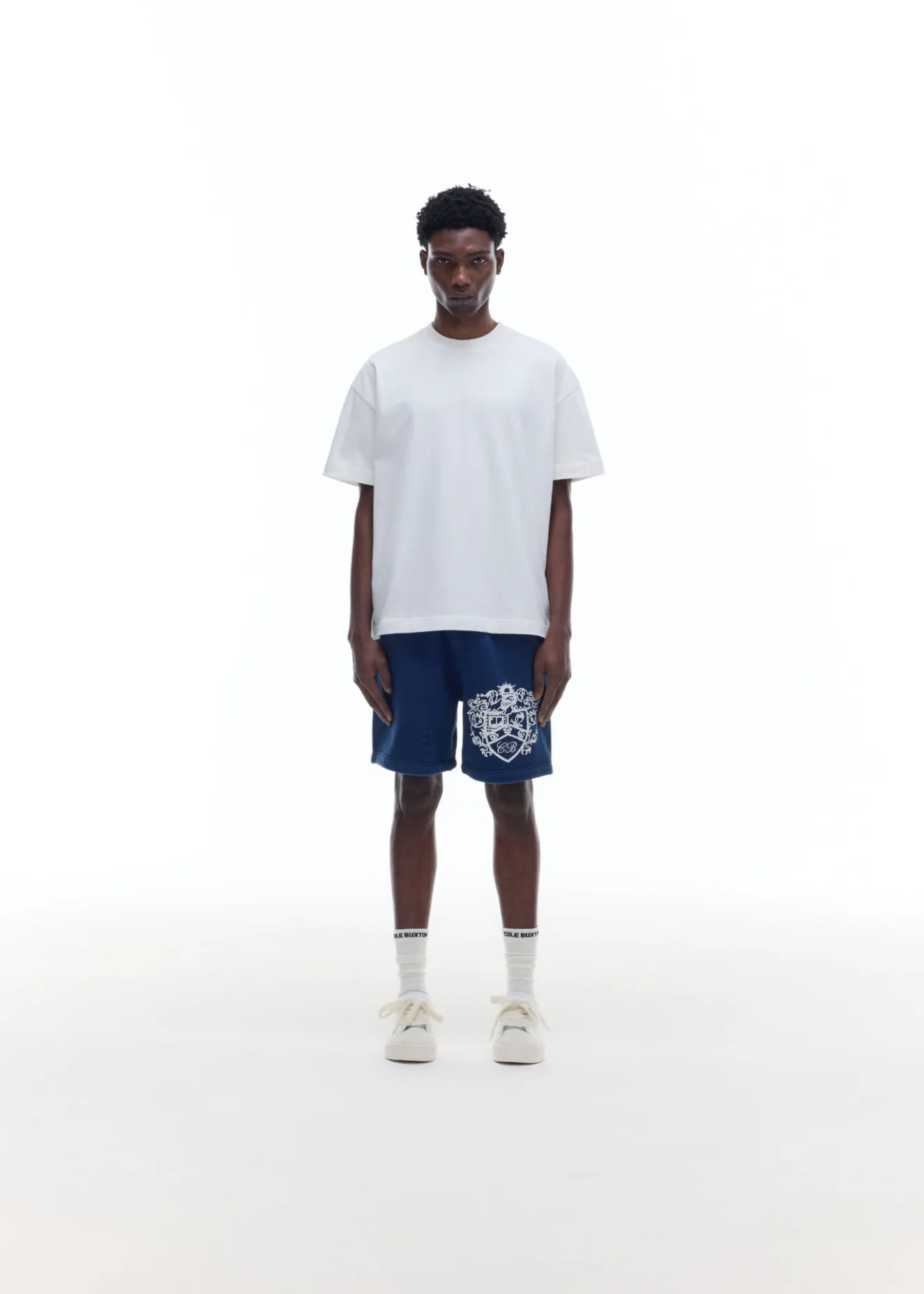 New DISTRESSED COLLEGIATE CREST SHORTS Shorts