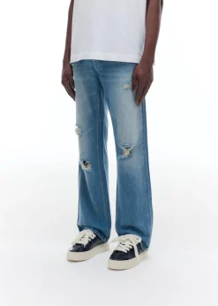Best DISTRESSED FRONT JEANS Denim