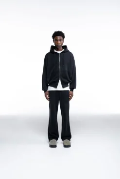 Best DISTRESSED ZIPPED HOODIE Hoodies