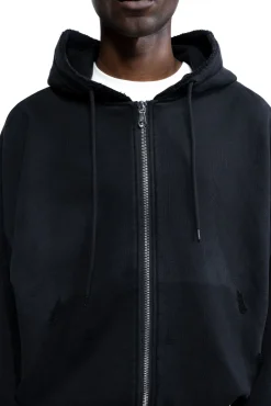 Best DISTRESSED ZIPPED HOODIE Hoodies