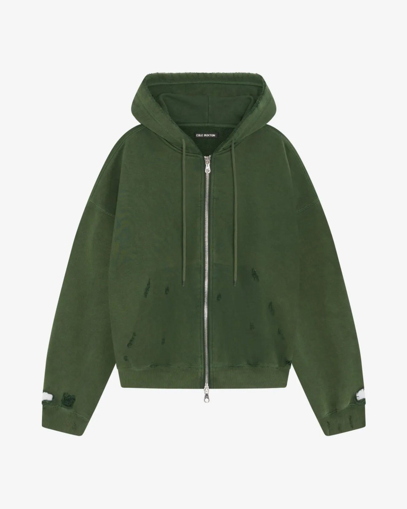 New DISTRESSED ZIPPED HOODIE Hoodies