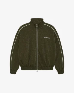 GLITTER PIPED TRACK JACKET Outerwear
