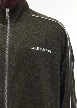 GLITTER PIPED TRACK JACKET Outerwear