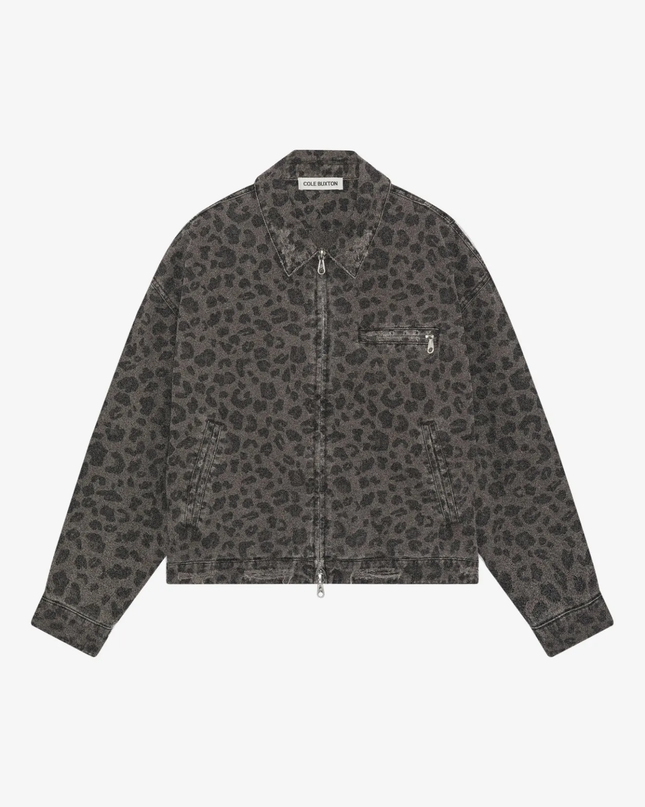 Online LEOPARD DISTRESSED TRUCKER JACKET Outerwear