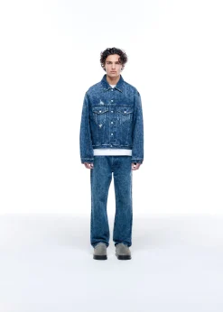 Online LEOPARD PRINT DENIM JACKET Outerwear|Denim