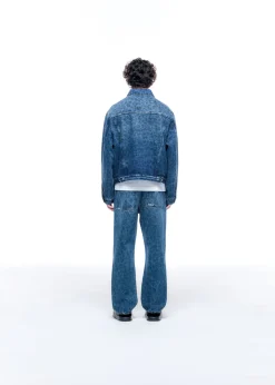Online LEOPARD PRINT DENIM JACKET Outerwear|Denim