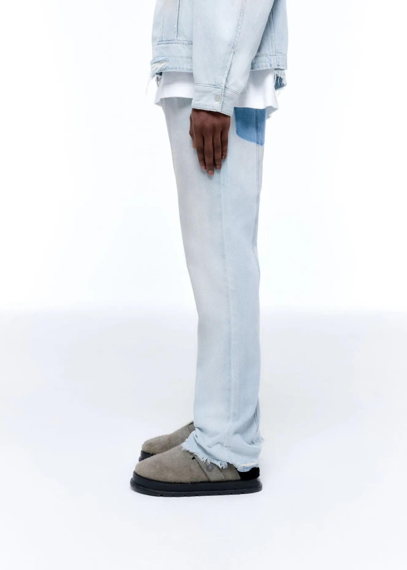 Outlet LIGHT WASH DENIM JEANS Denim