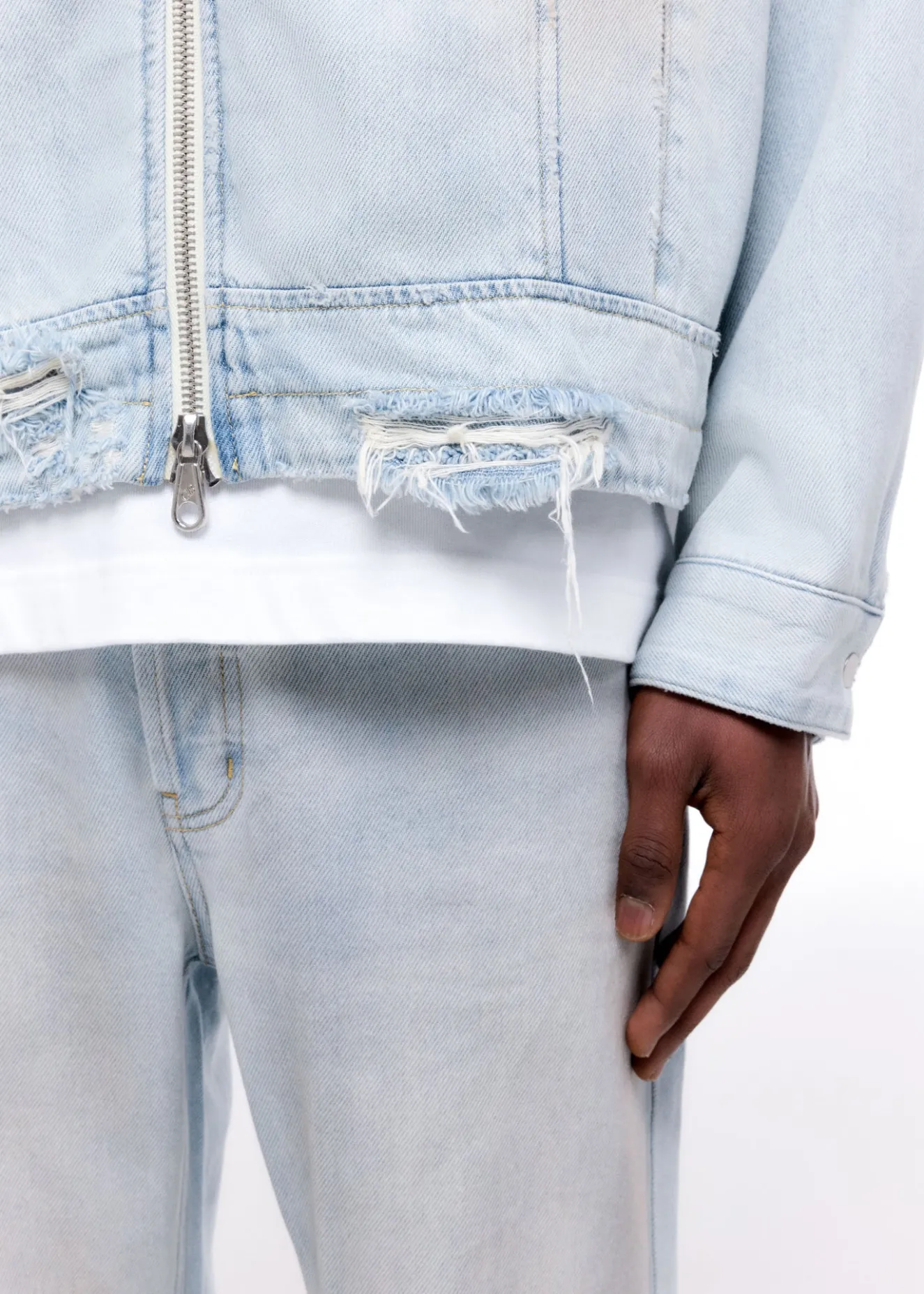 Clearance LIGHT WASH DENIM TRUCKER JACKET Outerwear|Denim