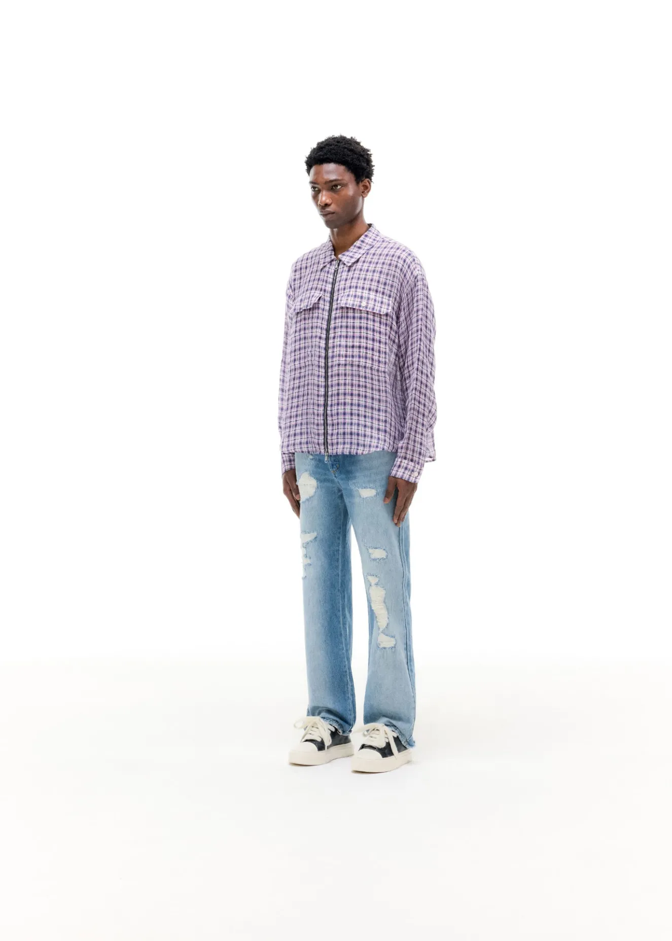 Best LINEN FLANNEL ZIPPED SHIRT Shirts