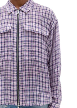 Best LINEN FLANNEL ZIPPED SHIRT Shirts