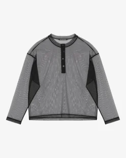 New MESH HENLEY T-Shirts