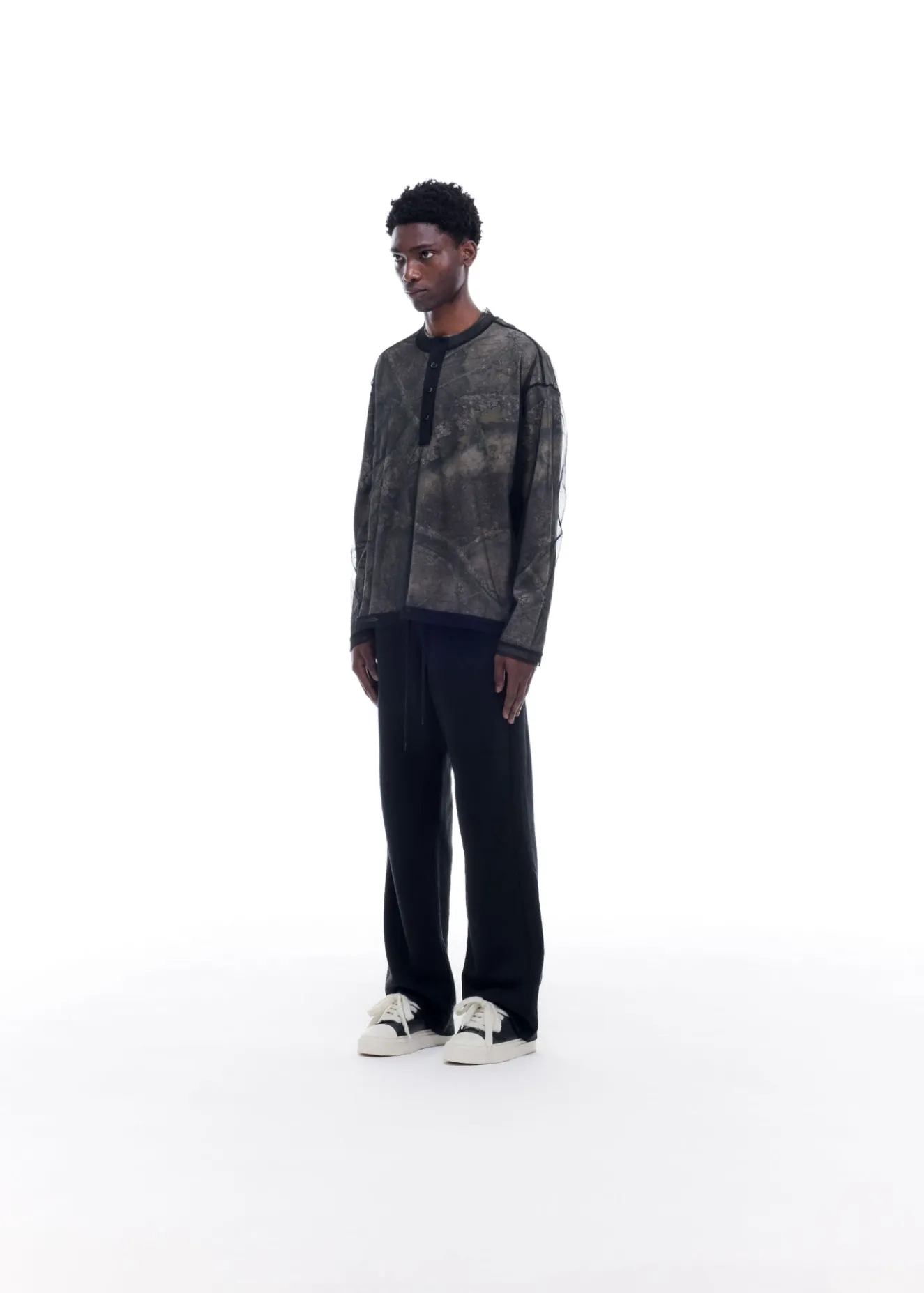 New MESH HENLEY T-Shirts