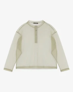 New MESH HENLEY T-Shirts